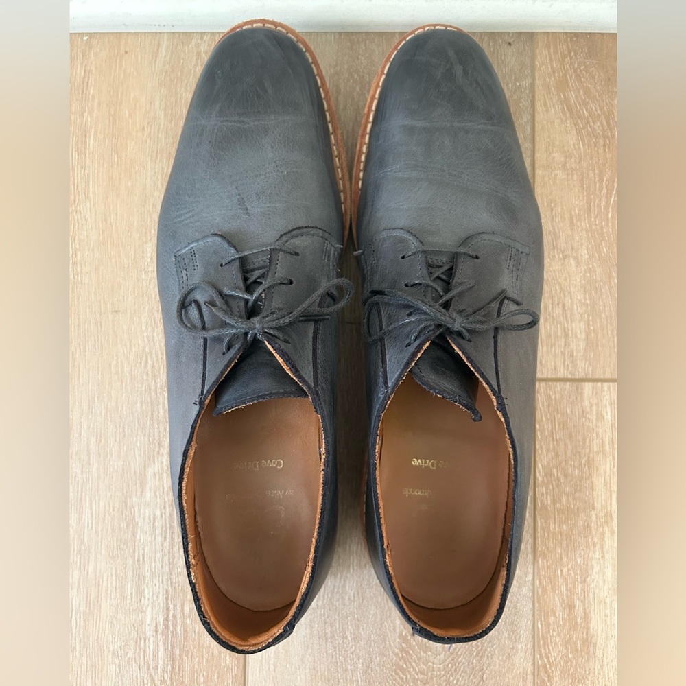Allen Edmonds Cove Drive Navy/Gray Leather Oxfords
